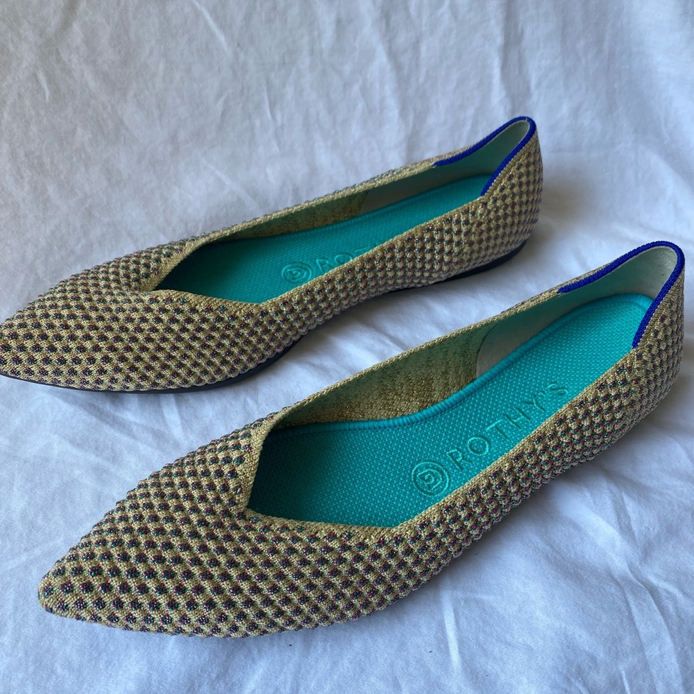 Rothy’s Multi Metallic Flats